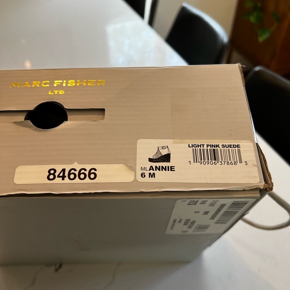 Marc Fisher Annie Perforated Espadrille Platform Wedge - Picture 4 of 4